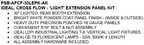 iDEAL Cross Flow Extension Kit (Solid Panel or Panel w/ Light)  - PSB-AFCF30SEPK-AK