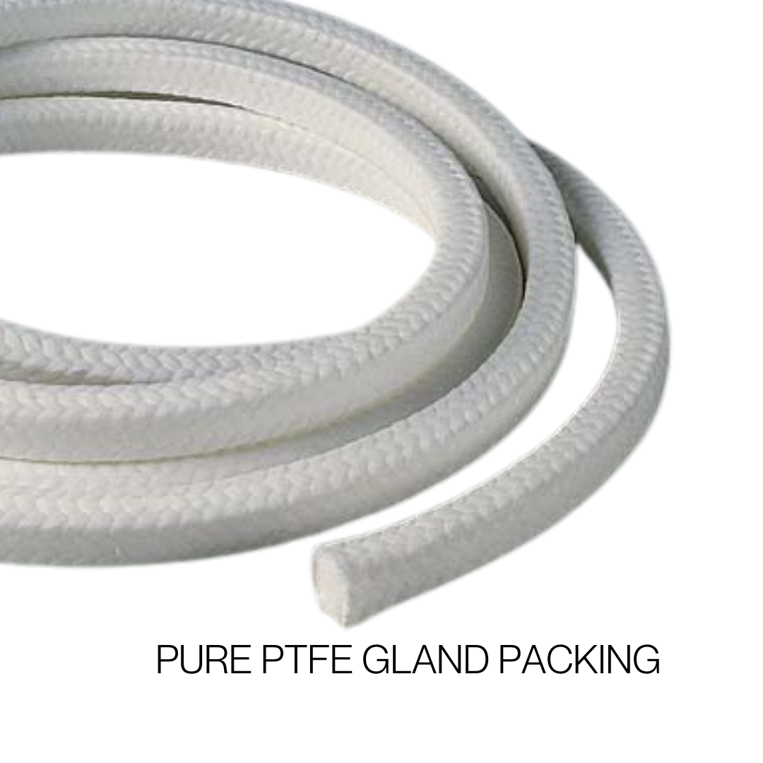 Pure PTFE Braided Packing – Chemical Resistant Gland Packing (4mm–25mm) Available in 8m Boxes