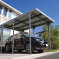 Duramax 9ft x 17ft Palladium Metal Car Shelter Silver