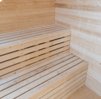 Outdoor Panoramic Pod Sauna with Full Glass Front — Red Cedar / Thermo Wood / Pine | 2-4 Person