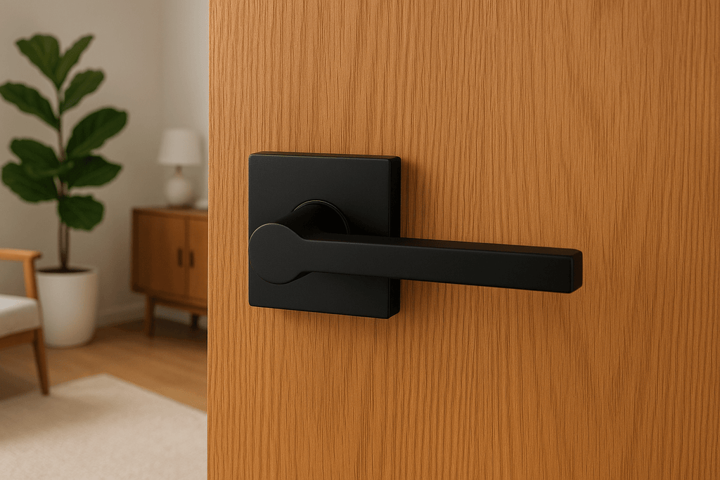 Passage Door Handle in Matte Black