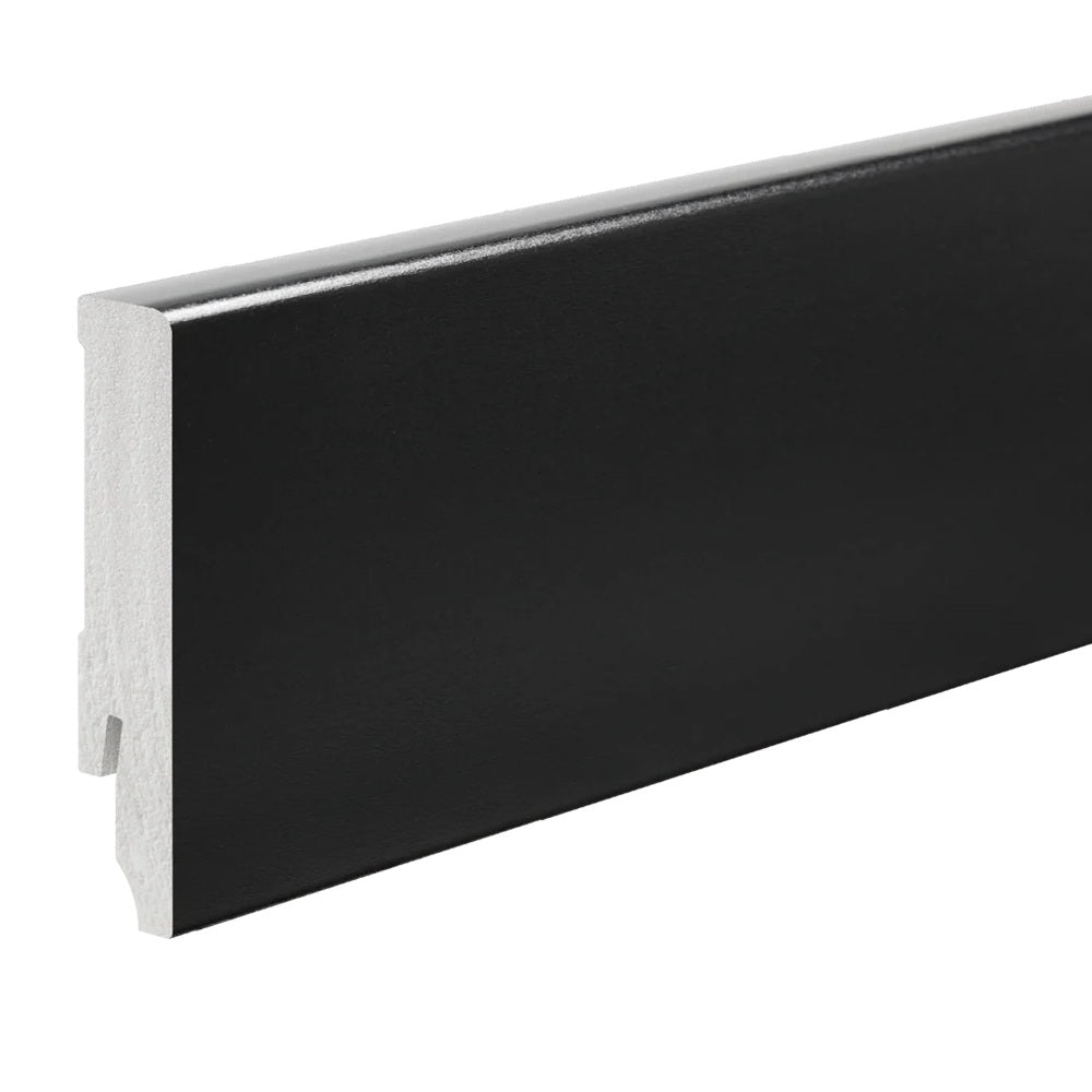 Intense Waterproof Plastic Skirting Board Black