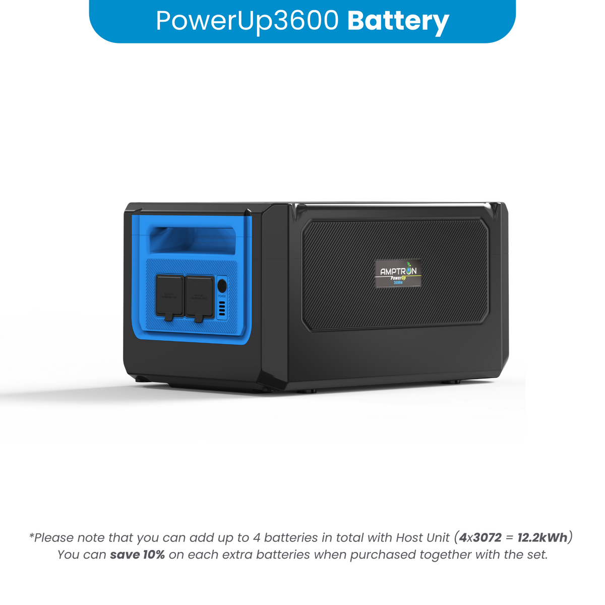 Amptron PowerUp3600 Extra Battery 3072Wh