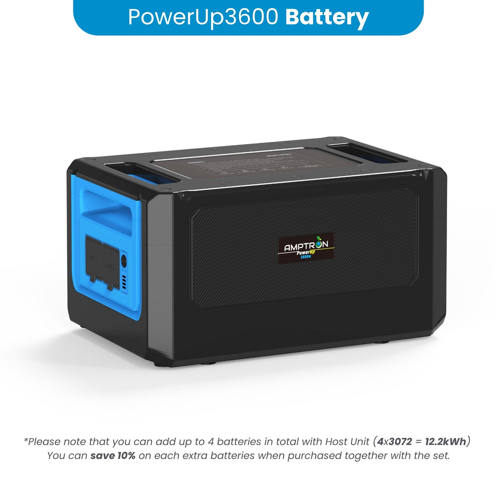 Amptron PowerUp3600 Portable Power Station - 6,144Wh