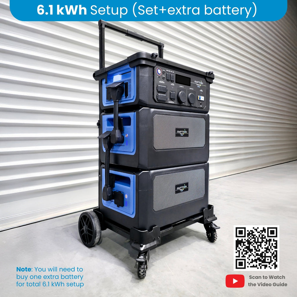 Amptron PowerUp3600 Portable Power Station - 6,144Wh