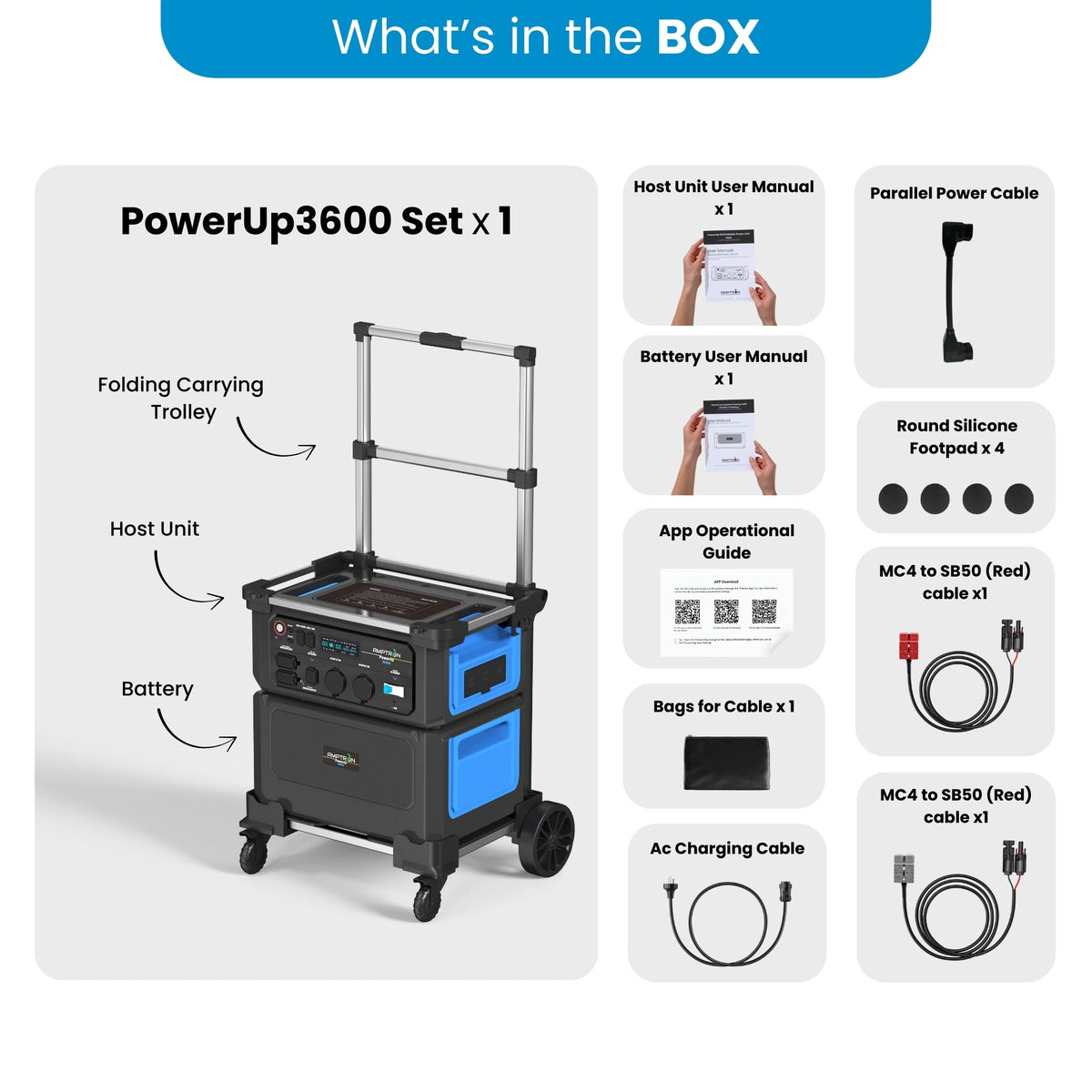 Amptron PowerUp3600 Portable Power Station - 6,144Wh