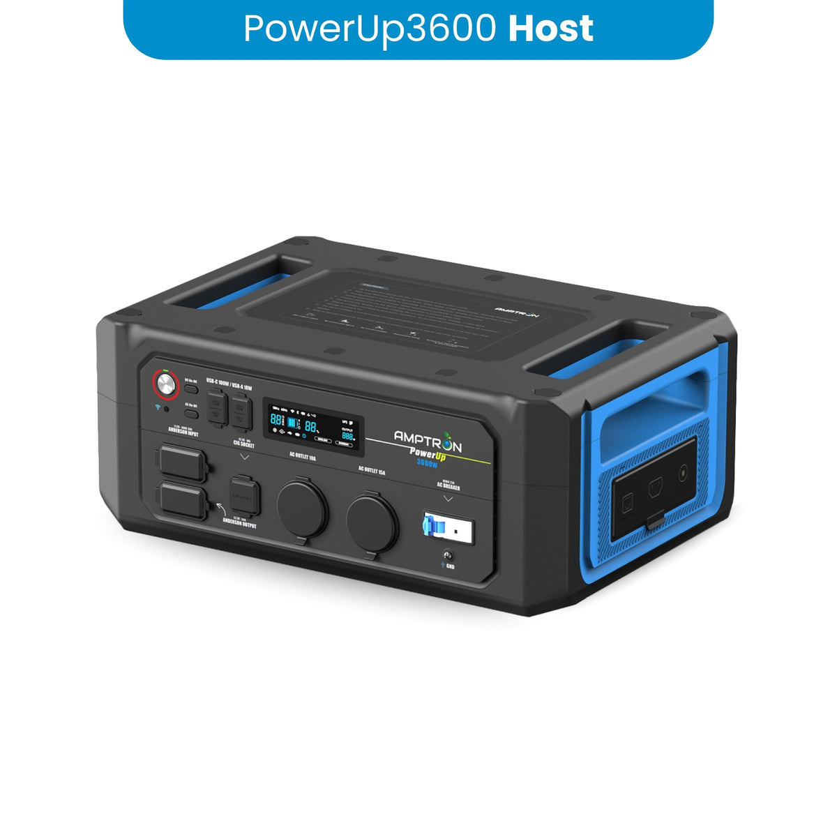Amptron PowerUp3600 Portable Power Station - 6,144Wh