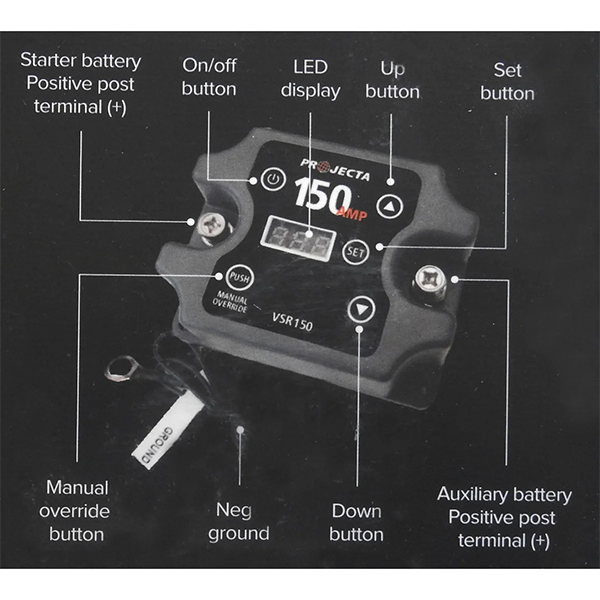 Projecta 150A Voltage Sensitive Isolator | Dual Battery Systems