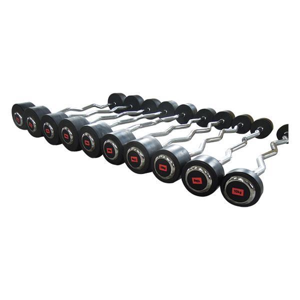 Muscle Motion Fixed Curl Barbell And Rack Package 10kg-55kg