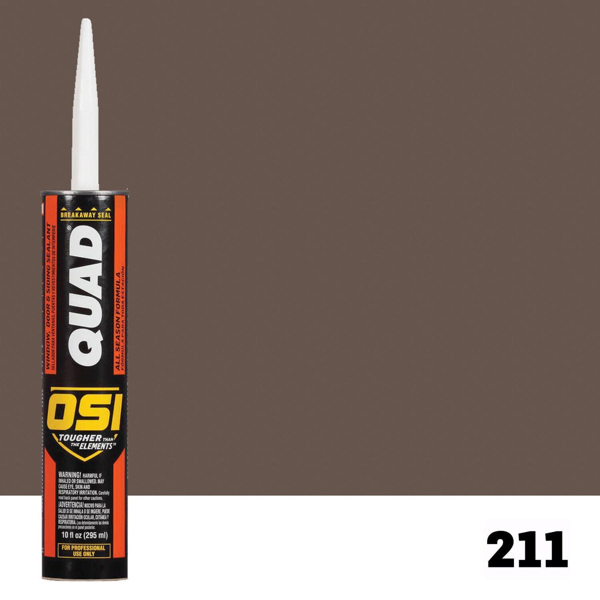 OSI QUAD 211 Paintable Solvent CaulkFREE CAULK GUN $25Value  | IDH# 1637195