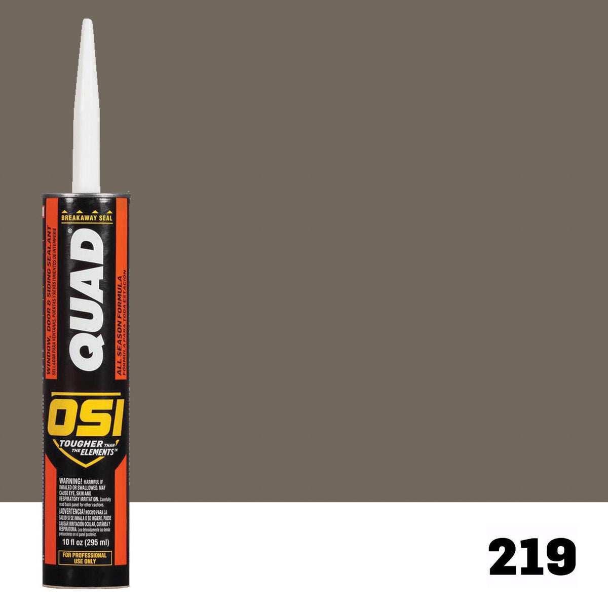 OSI QUAD 219 Paintable Solvent CaulkFREE CAULK GUN $25Value | IDH# 1637196
