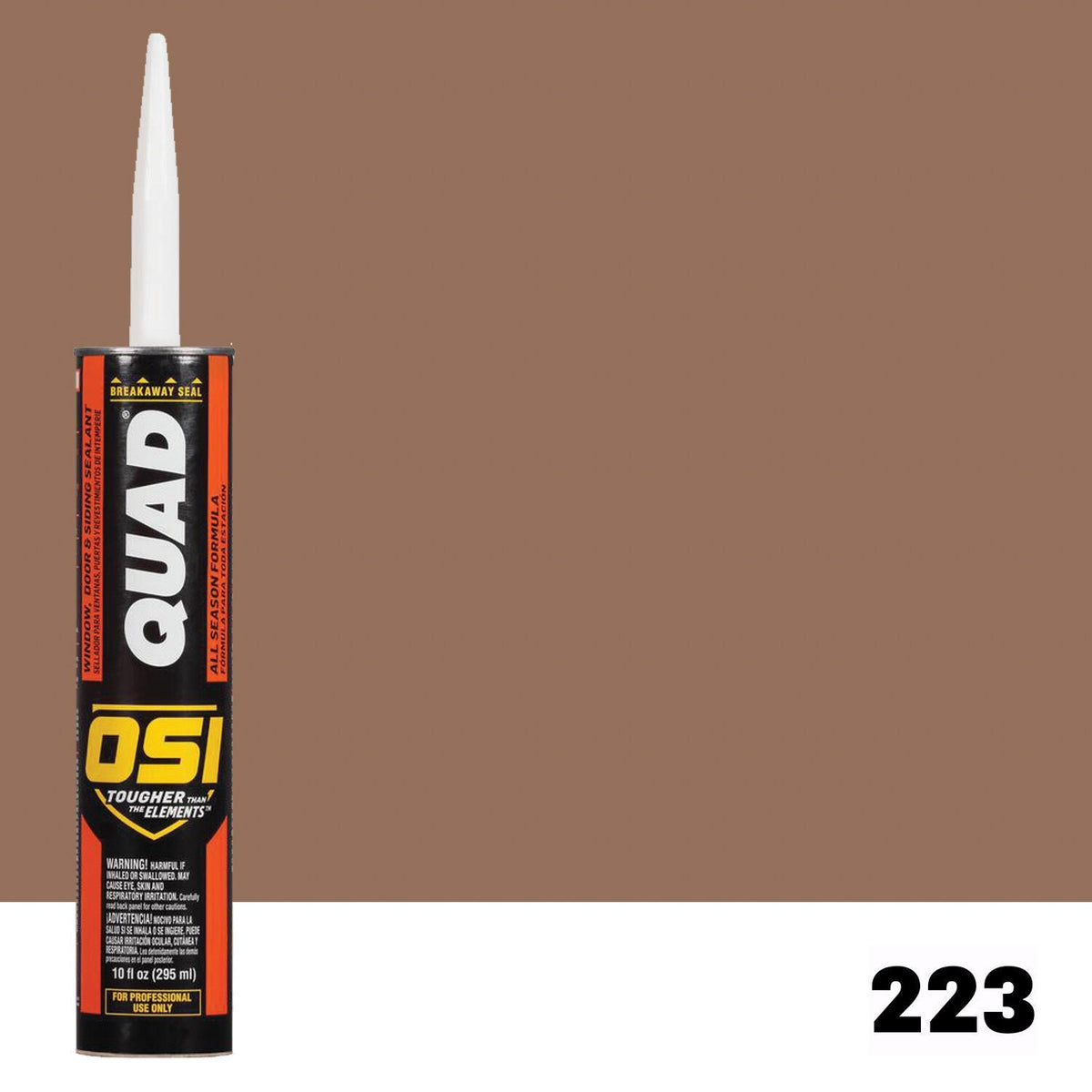 OSI QUAD 223 Paintable Solvent CaulkFREE CAULK GUN $25Value | IDH# 1637013