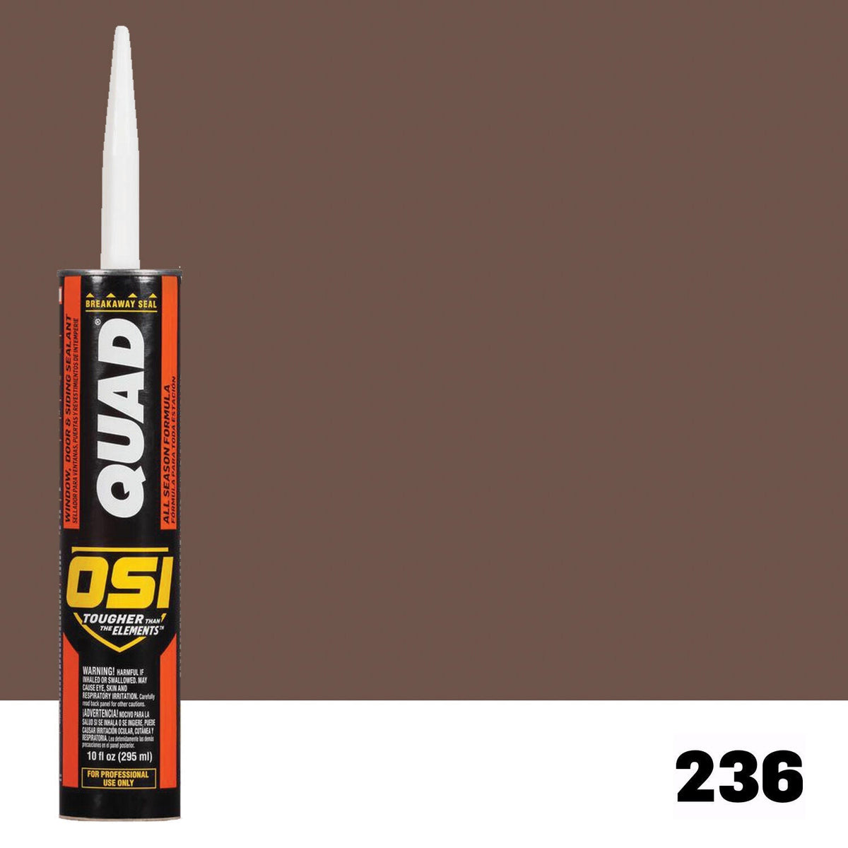 OSI QUAD 236 Paintable Solvent CaulkFREE CAULK GUN $25Value | IDH# 1637295