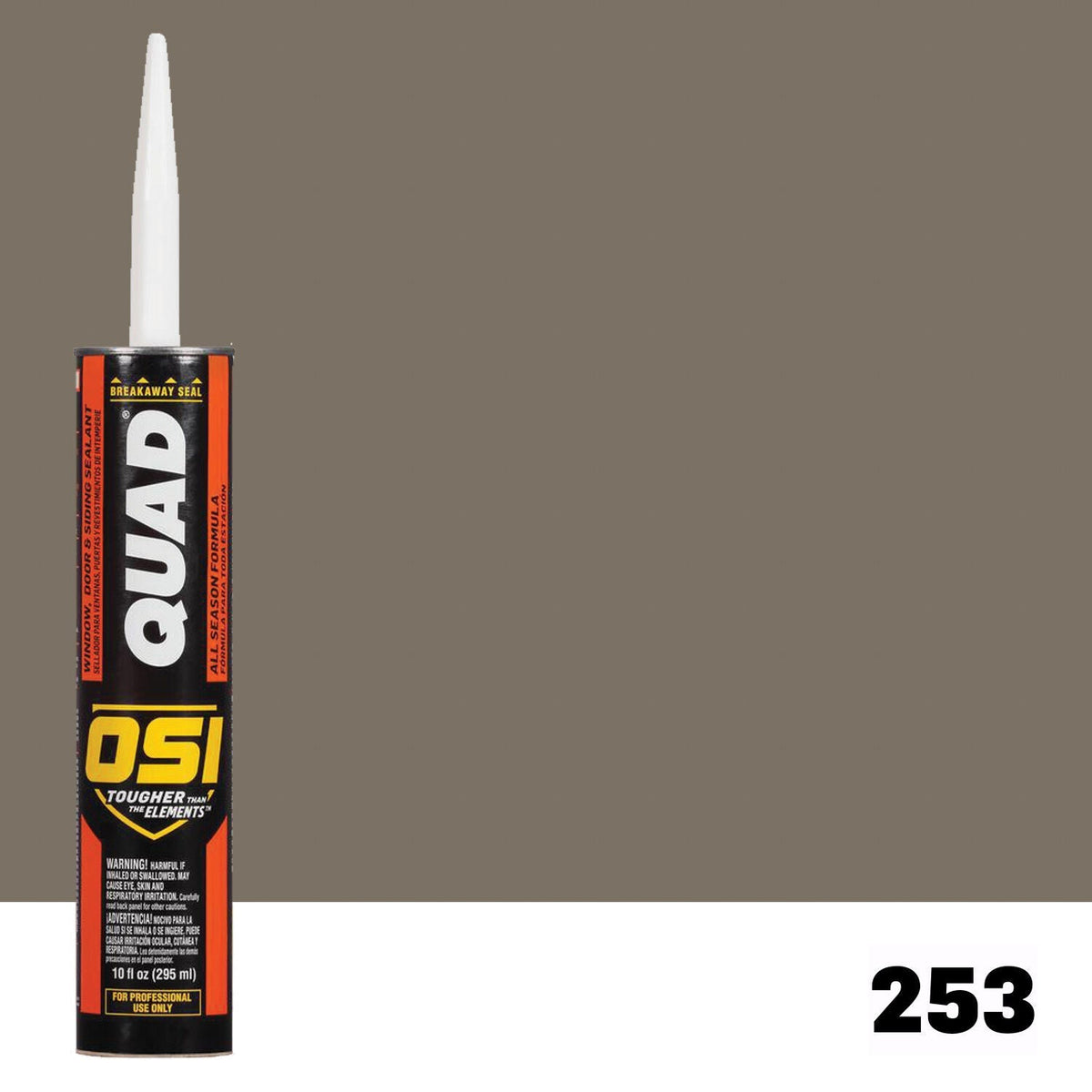 OSI QUAD 253 Paintable Solvent CaulkFREE CAULK GUN $25Value | IDH# 1637198
