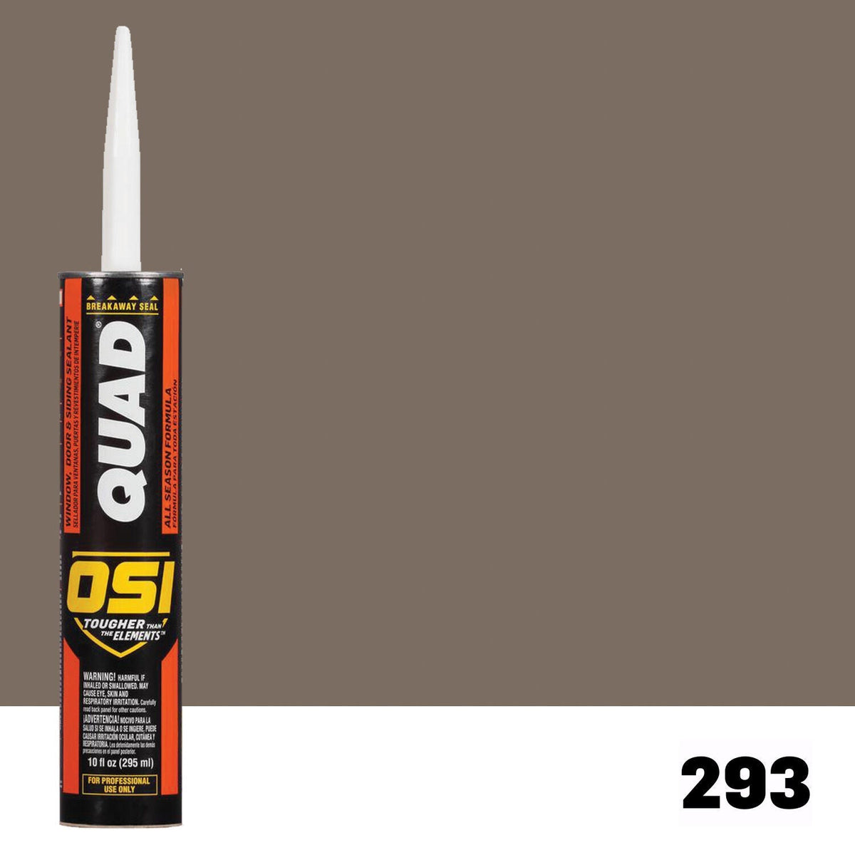 OSI QUAD 293 Paintable Solvent CaulkFREE CAULK GUN $25Value | IDH# 1637173