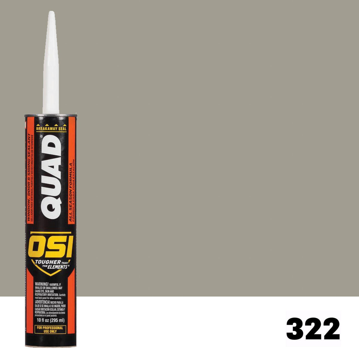 OSI QUAD 322 Paintable Solvent CaulkFREE CAULK GUN $25Value | IDH# 1637201