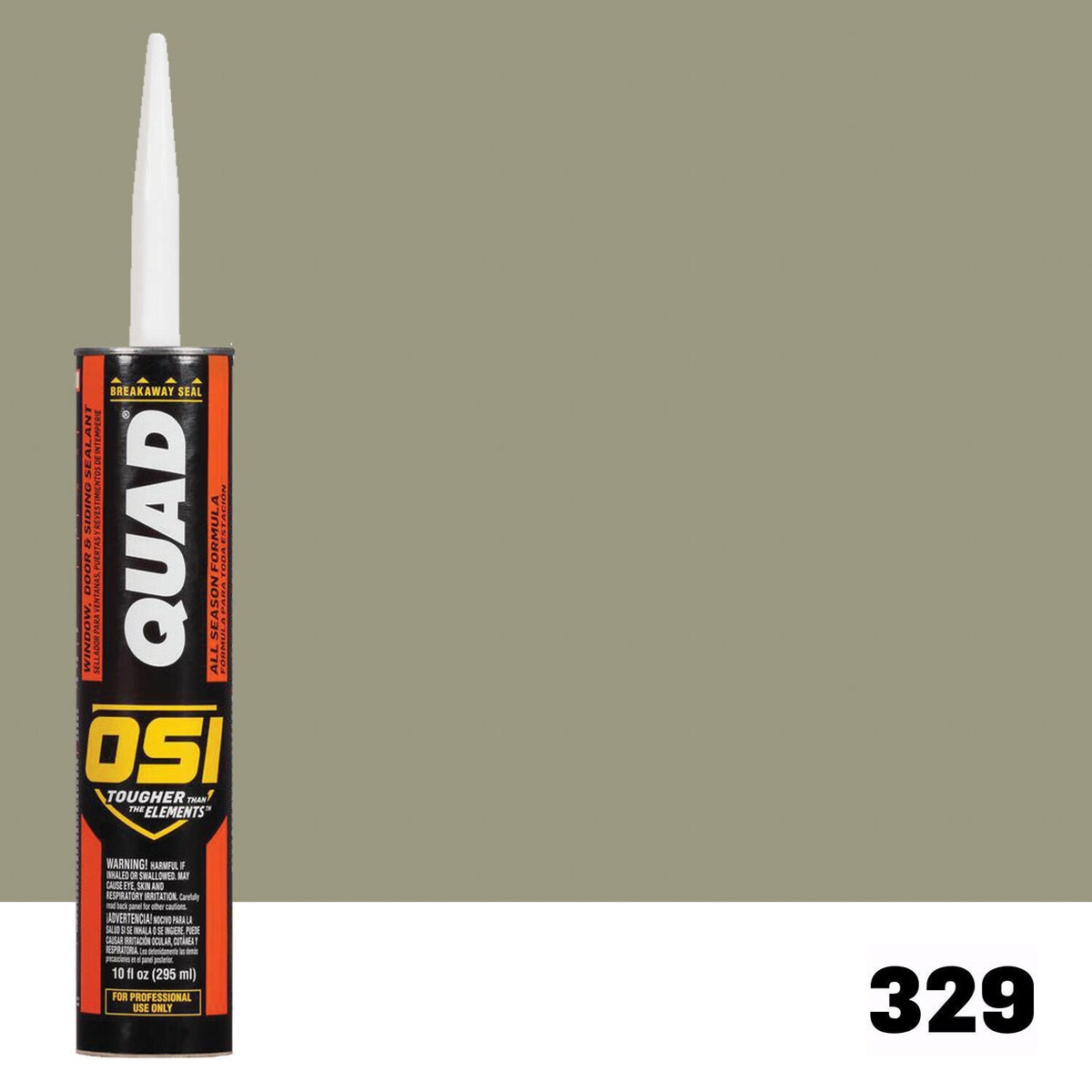 OSI QUAD 329 Paintable Solvent CaulkFREE CAULK GUN $25Value | IDH# 1636949