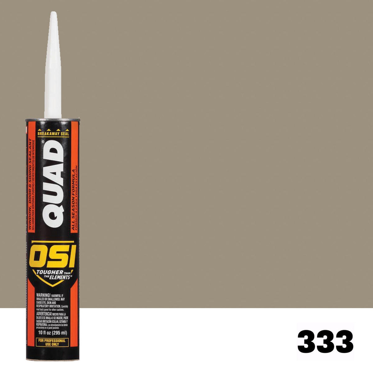 OSI QUAD 333 Paintable Solvent CaulkFREE CAULK GUN $25Value | IDH# 1637200