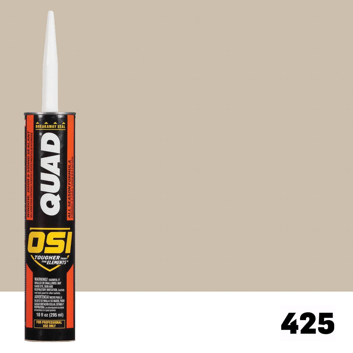 OSI QUAD 425 Paintable Solvent CaulkFREE CAULK GUN $25Value | IDH# 1637222
