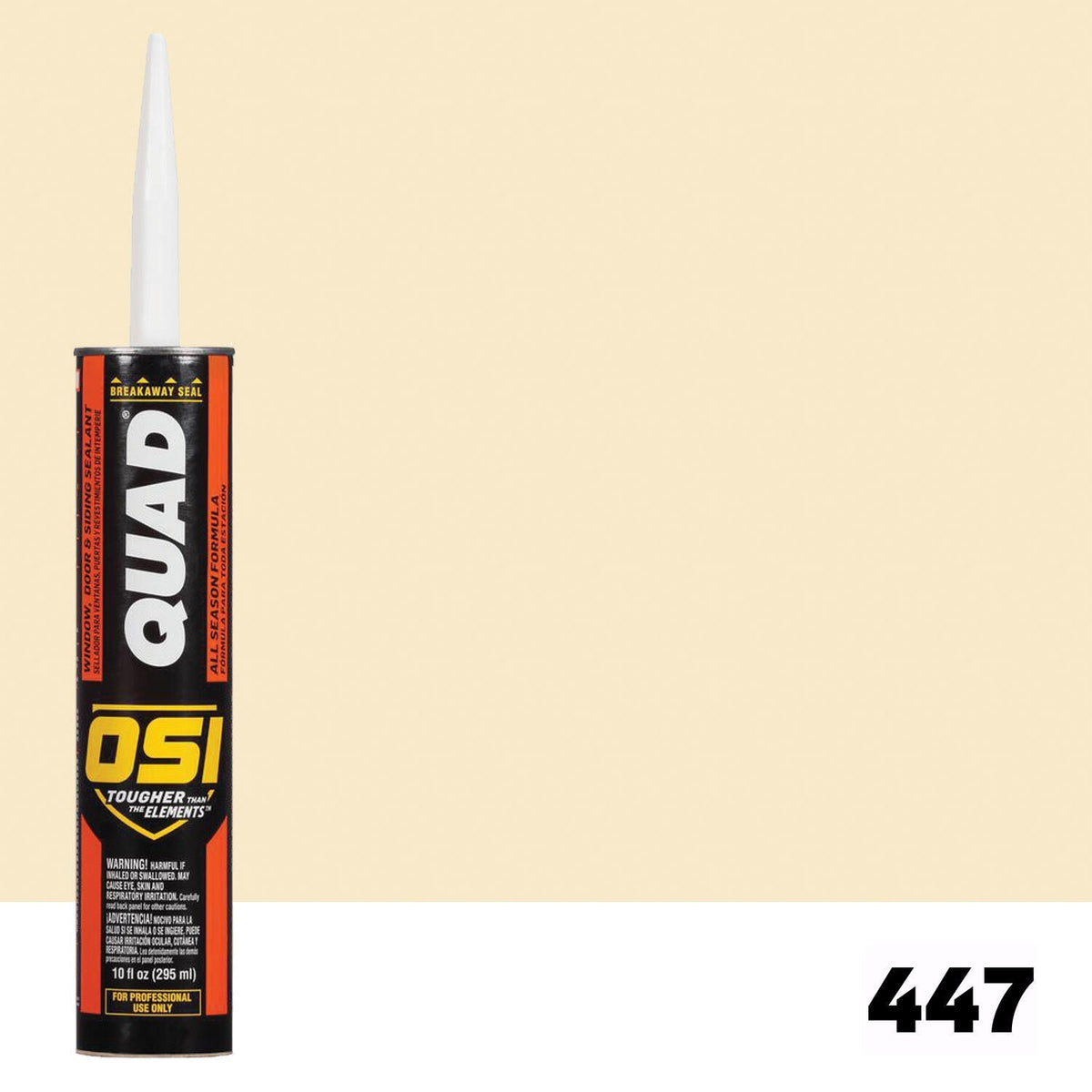 OSI QUAD 447 Paintable Solvent CaulkFREE CAULK GUN $25Value | IDH# 1637227