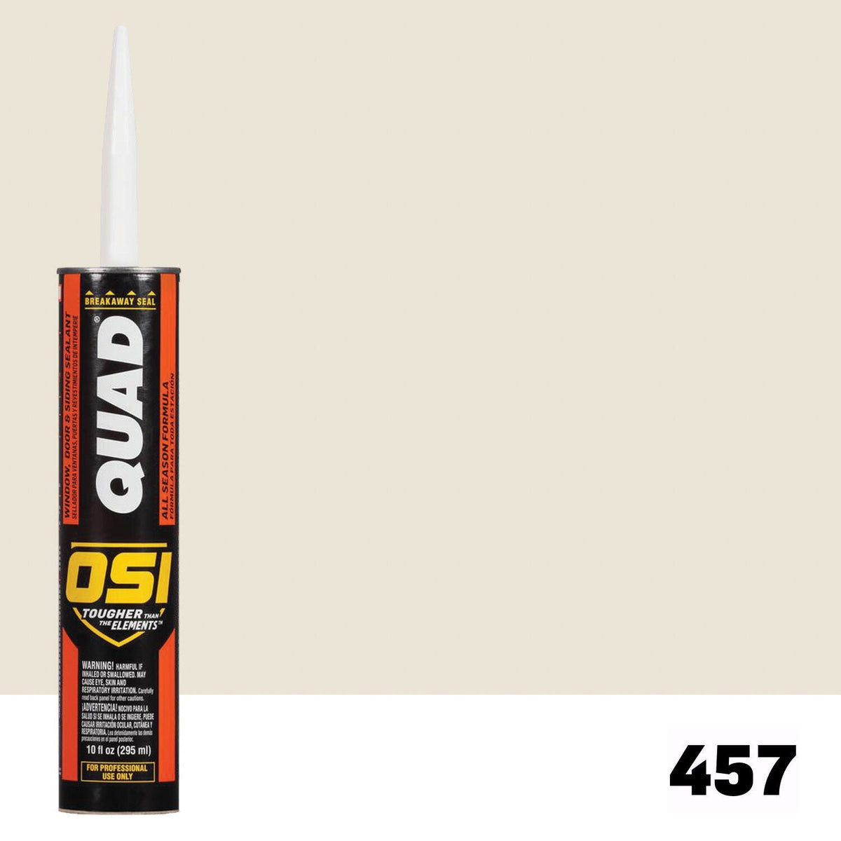 OSI QUAD 457 Paintable Solvent CaulkFREE CAULK GUN $25Value | IDH# 1637232