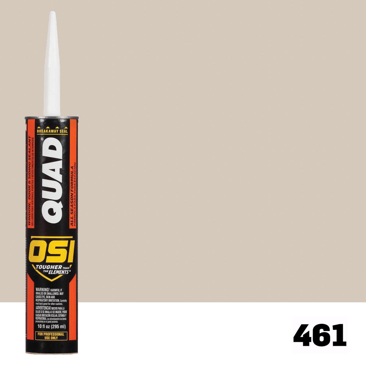 OSI QUAD 461 Paintable Solvent CaulkFREE CAULK GUN $25Value | IDH# 1637234