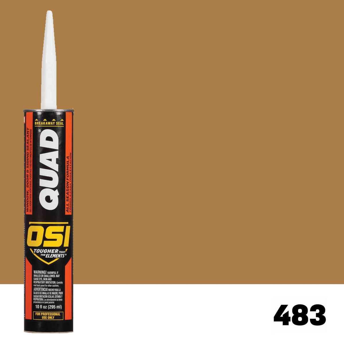 OSI QUAD 483 Paintable Solvent CaulkFREE CAULK GUN $25Value | IDH# 1637120