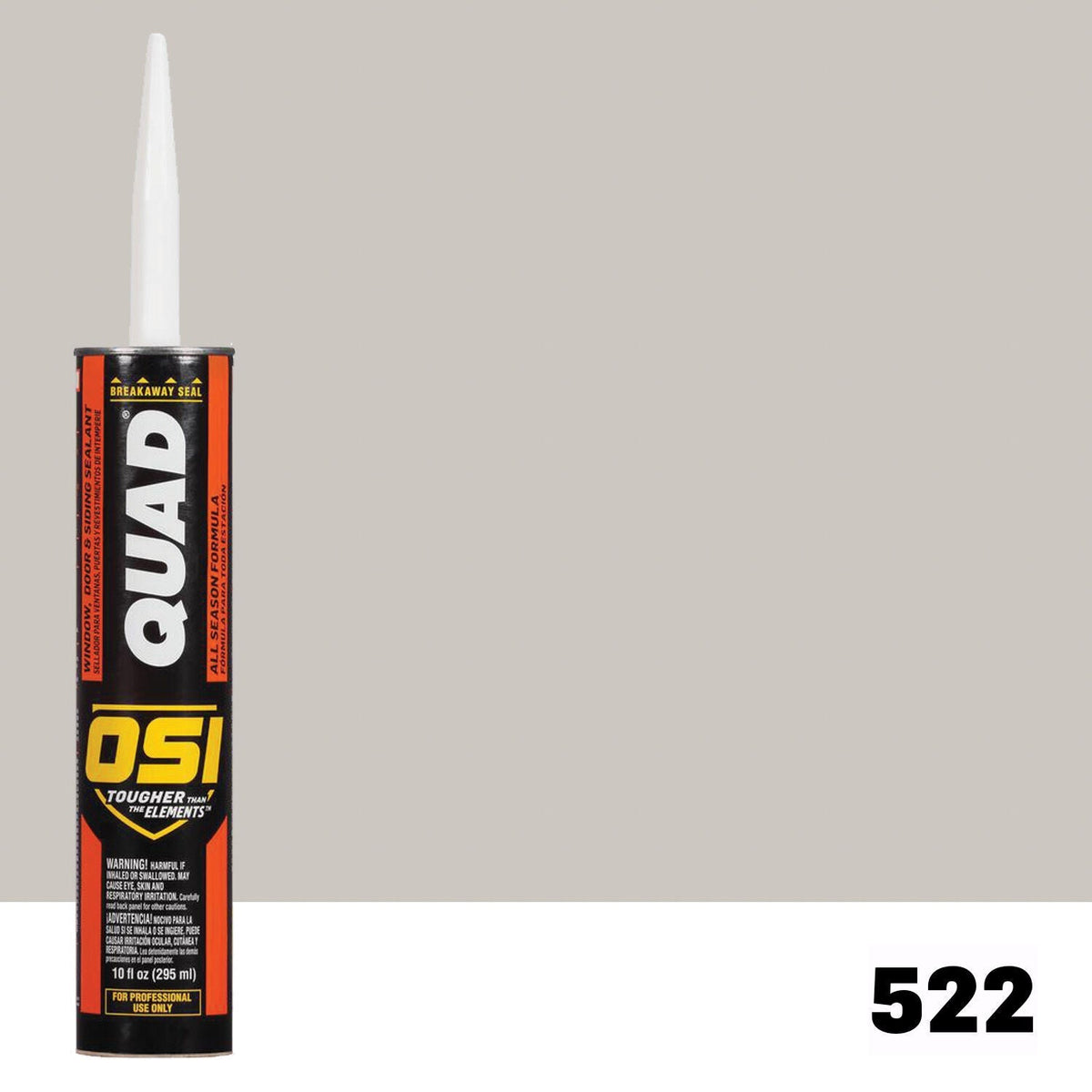 OSI QUAD 522 Paintable Solvent CaulkFREE CAULK GUN $25Value | IDH# 3084932 | IDH# 1637249