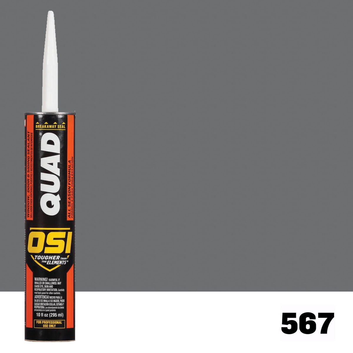 OSI QUAD 567 Paintable Solvent CaulkFREE CAULK GUN $25Value | IDH# 1900610