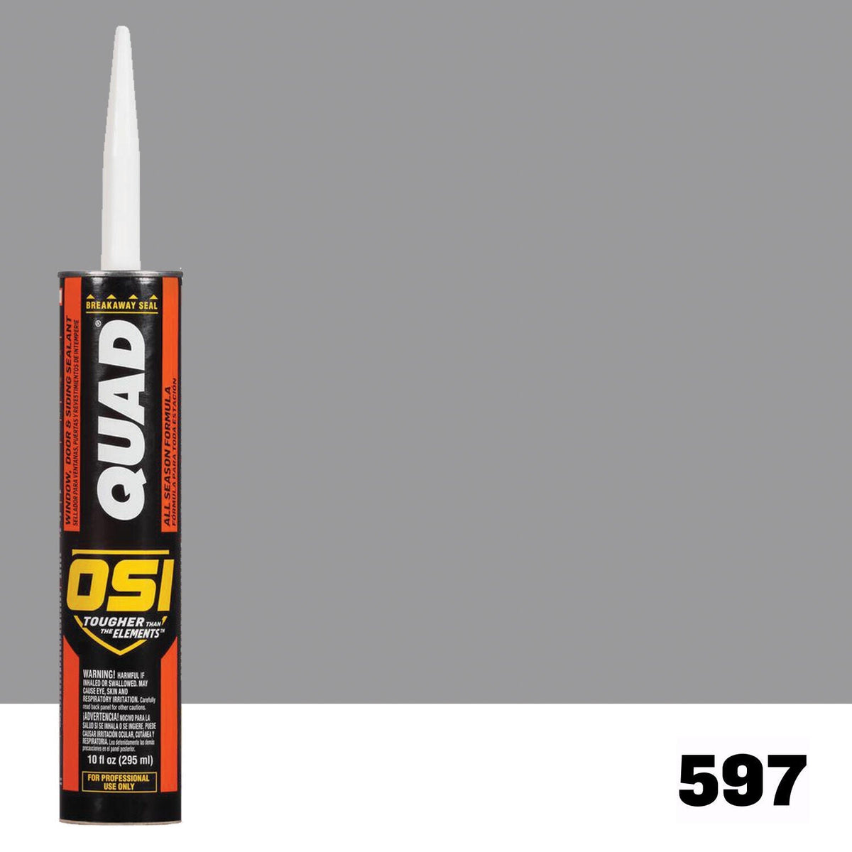 OSI QUAD 597 Paintable Solvent CaulkFREE CAULK GUN $25Value | IDH# 1637134