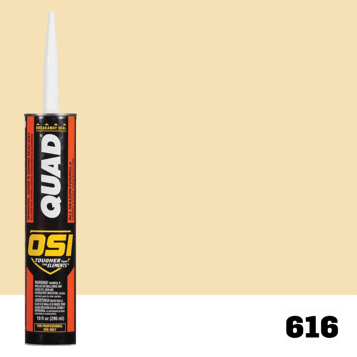 OSI QUAD 616 Paintable Solvent CaulkFREE CAULK GUN $25Value | IDH# 1637107