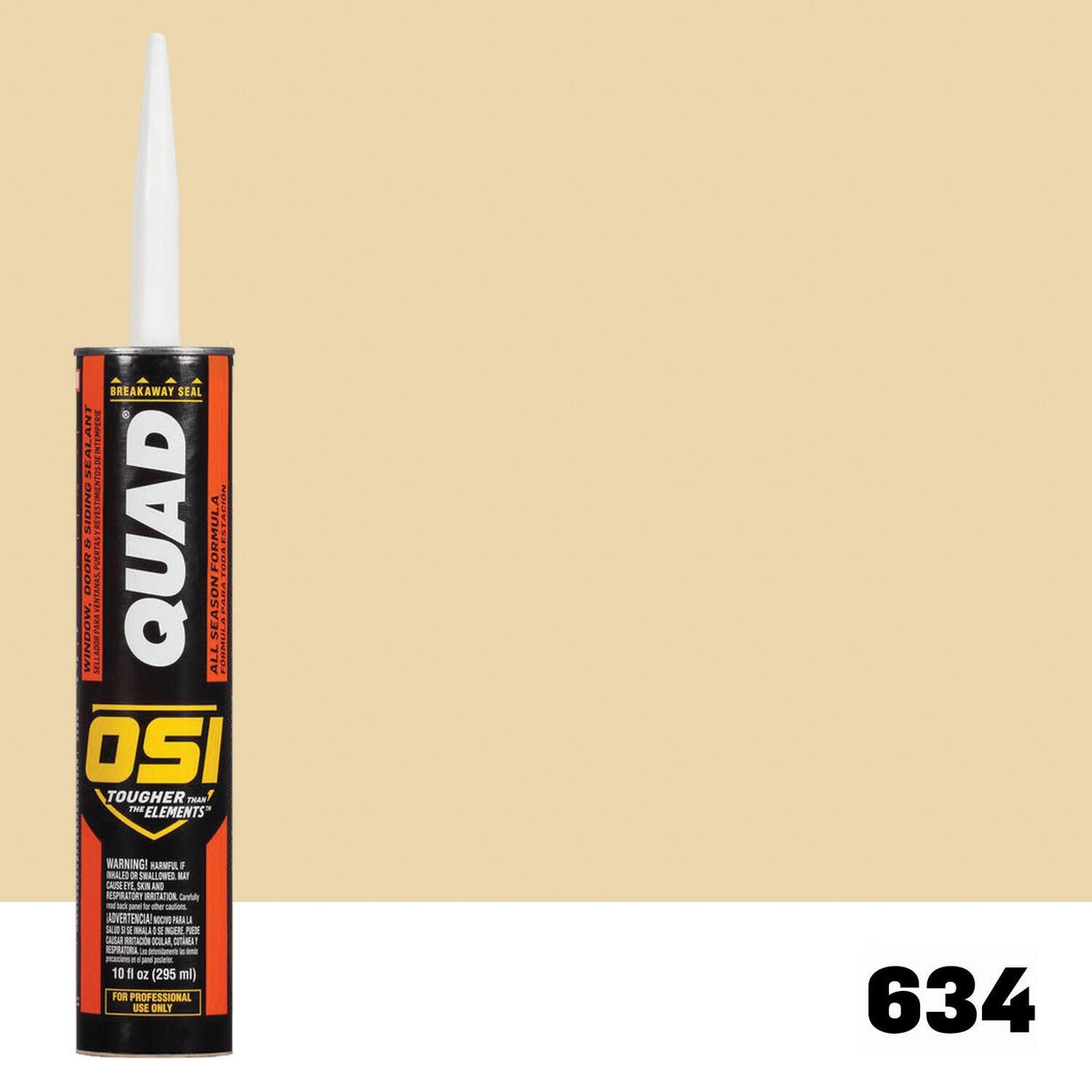OSI QUAD 634 Paintable Solvent CaulkFREE CAULK GUN $25Value | IDH# 1637256