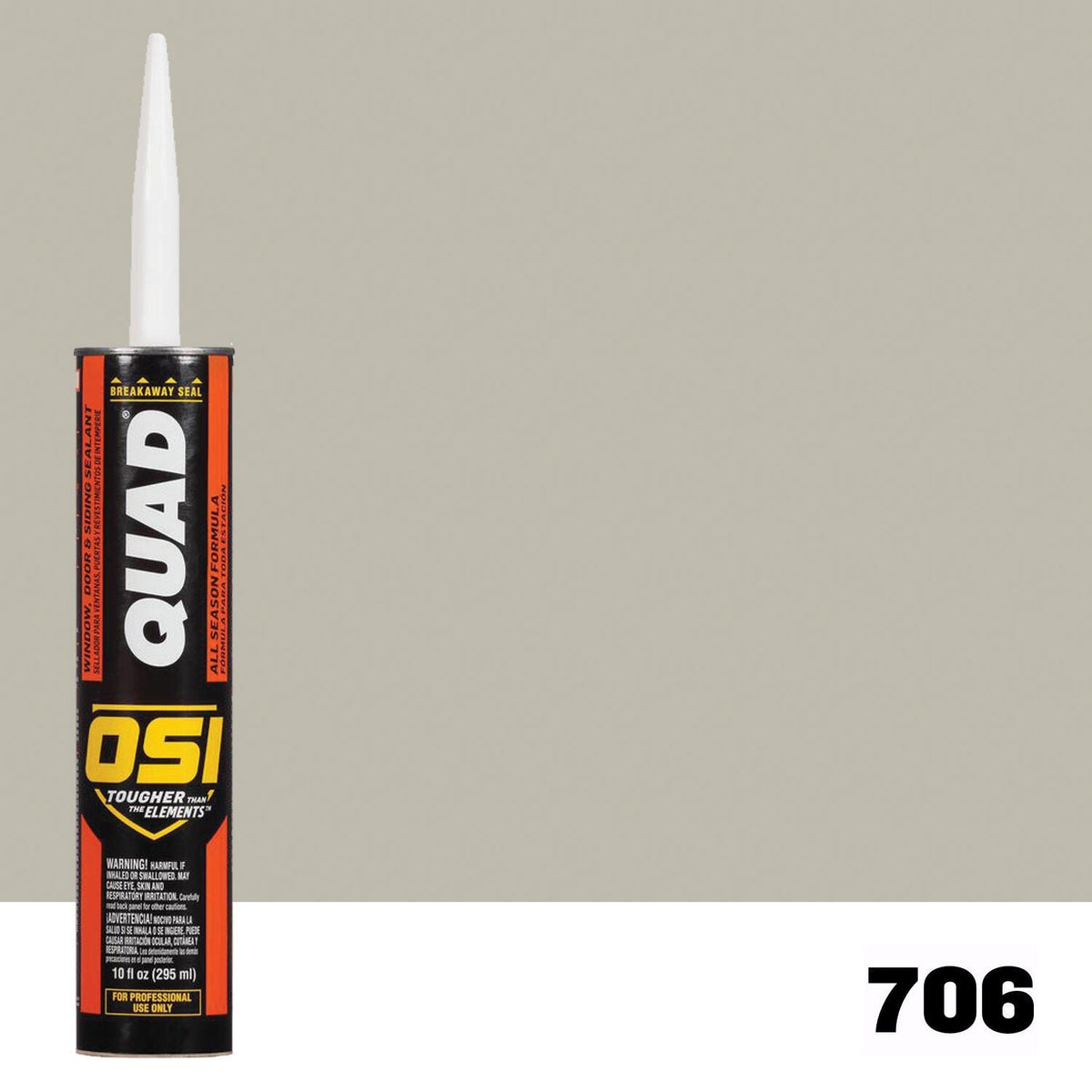 OSI QUAD 706 Paintable Solvent CaulkFREE CAULK GUN $25Value  | IDH# 1637254
