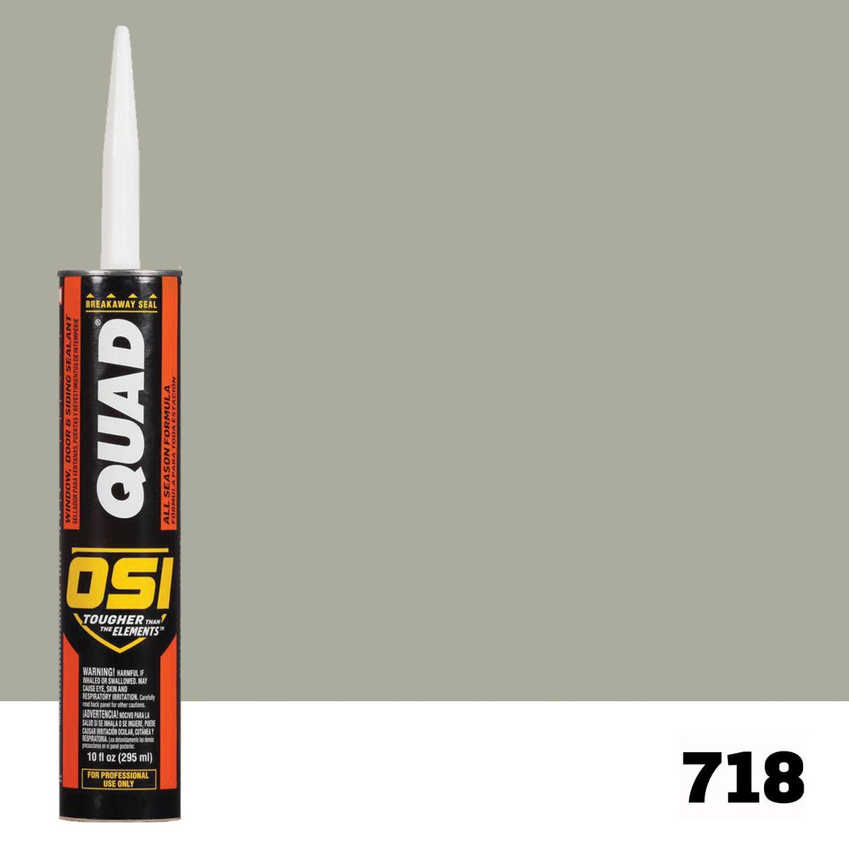 OSI QUAD 718 Paintable Solvent CaulkFREE CAULK GUN $25Value | IDH# 1637265