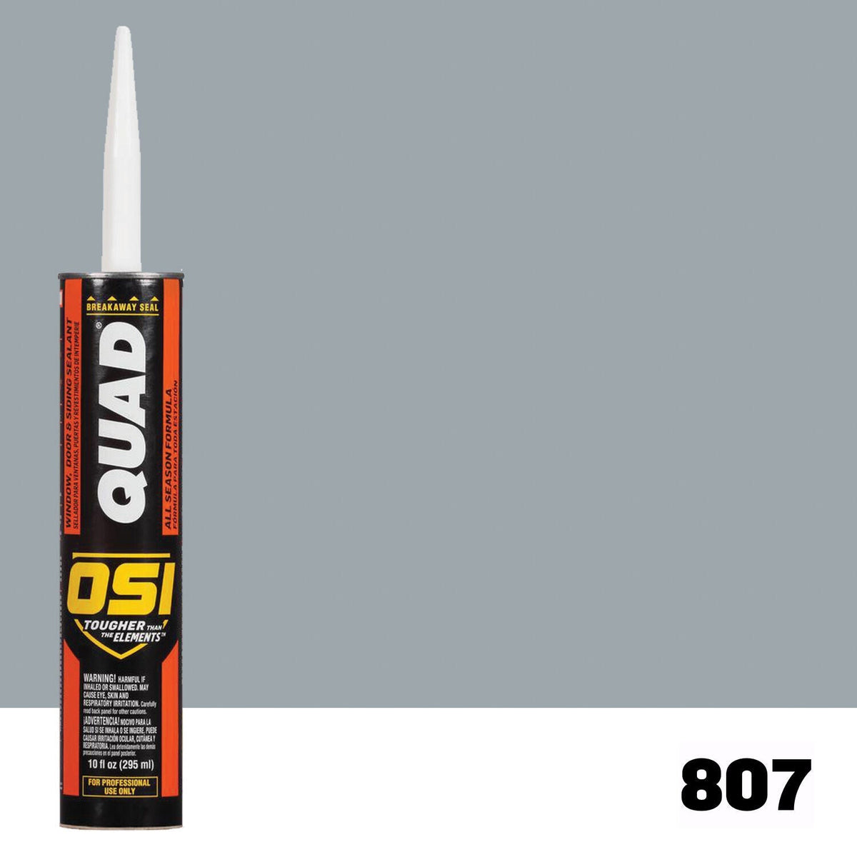 OSI QUAD 807 Paintable Solvent CaulkFREE CAULK GUN $25Value | IDH# 1637276