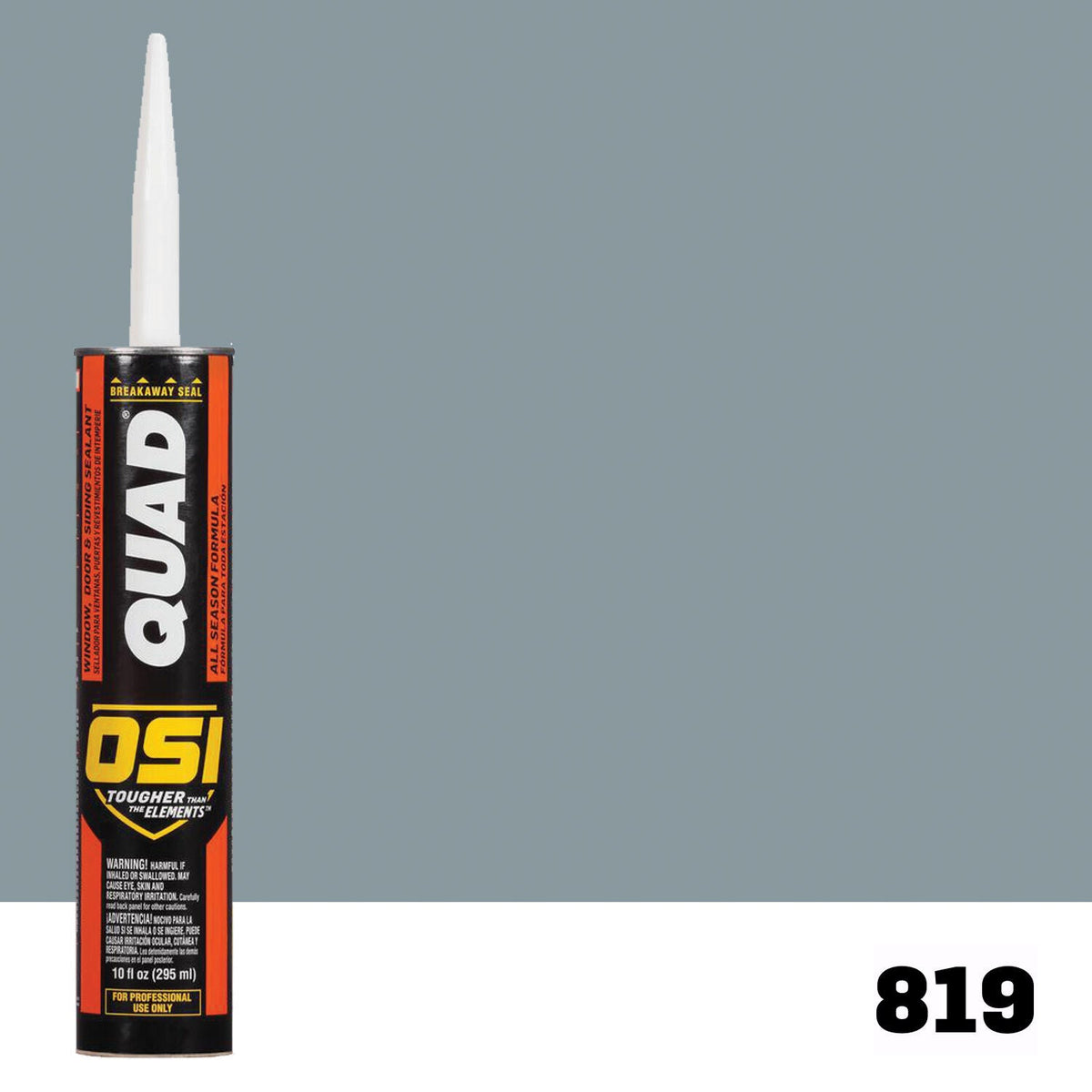 OSI QUAD 819 Paintable Solvent CaulkFREE CAULK GUN $25Value | IDH# 1637278