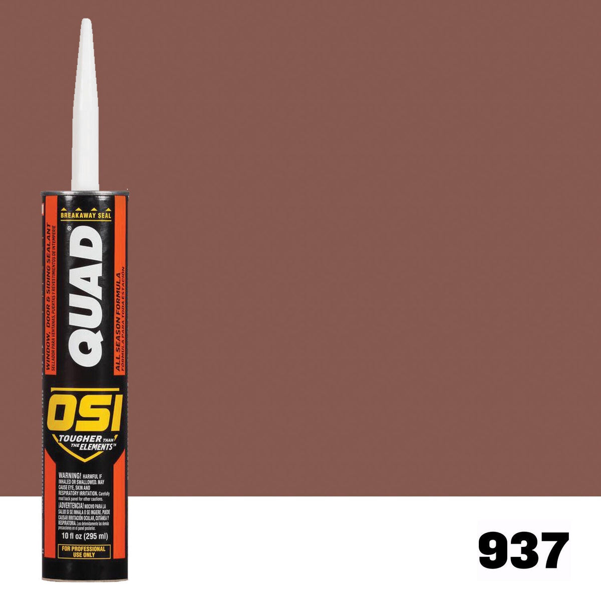 OSI QUAD 937 Paintable Solvent CaulkFREE CAULK GUN $25Value  | IDH# 1637008