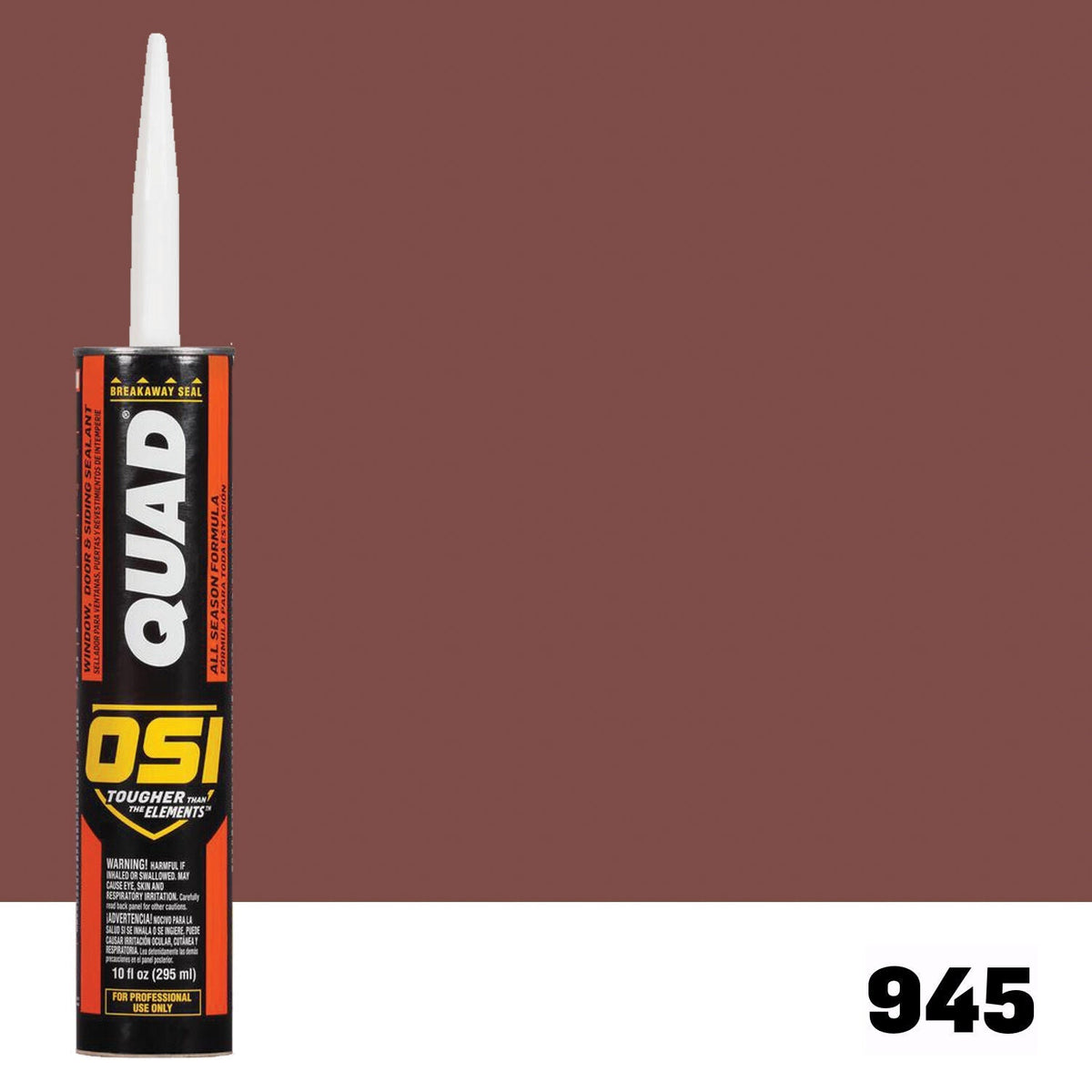 OSI QUAD 945 Paintable Solvent CaulkFREE CAULK GUN $25Value  | IDH# 1637082
