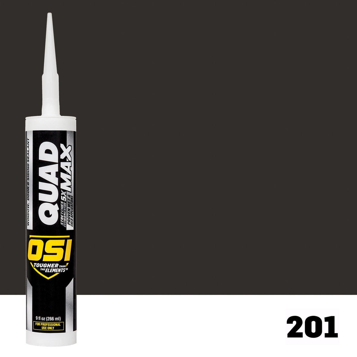 OSI QUAD MAX 201 Paintable Window, Door & Siding SealantFREE CAULK GUN $25Value | IDH# 1868690