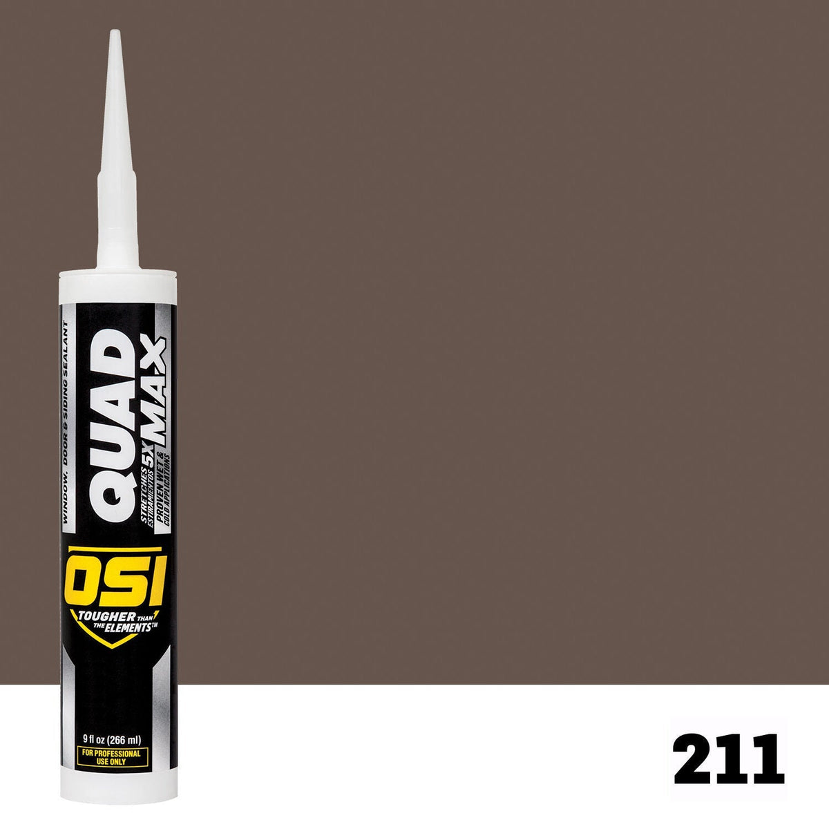 OSI QUAD MAX 211 Paintable Window, Door & Siding SealantFREE CAULK GUN $25Value | IDH# 1868715