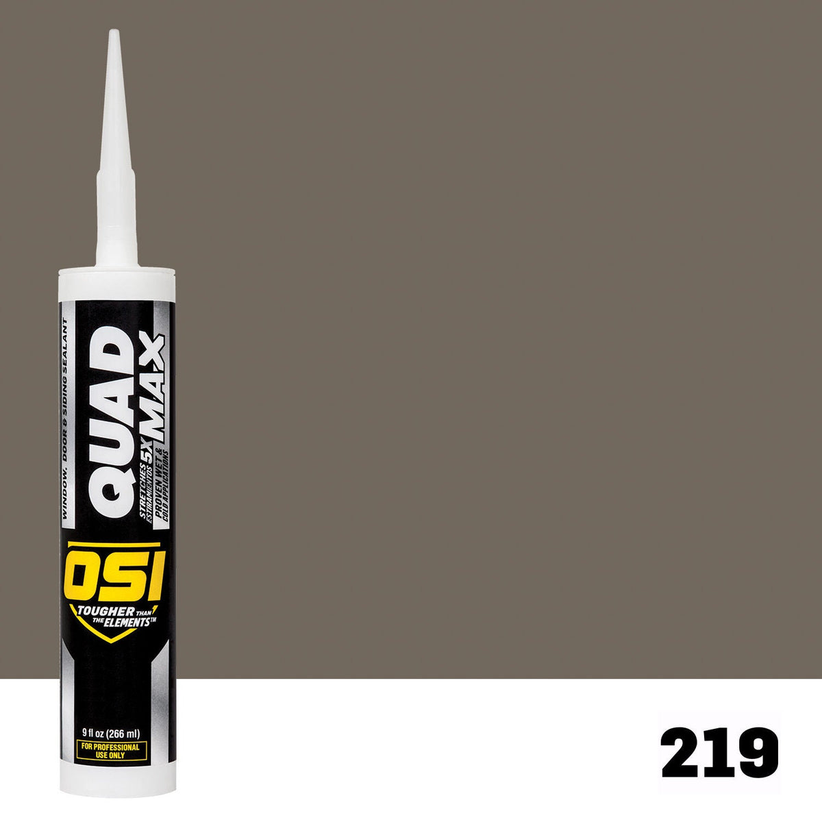 OSI QUAD MAX 219 Paintable Window, Door & Siding SealantFREE CAULK GUN $25Value | IDH# 1868720