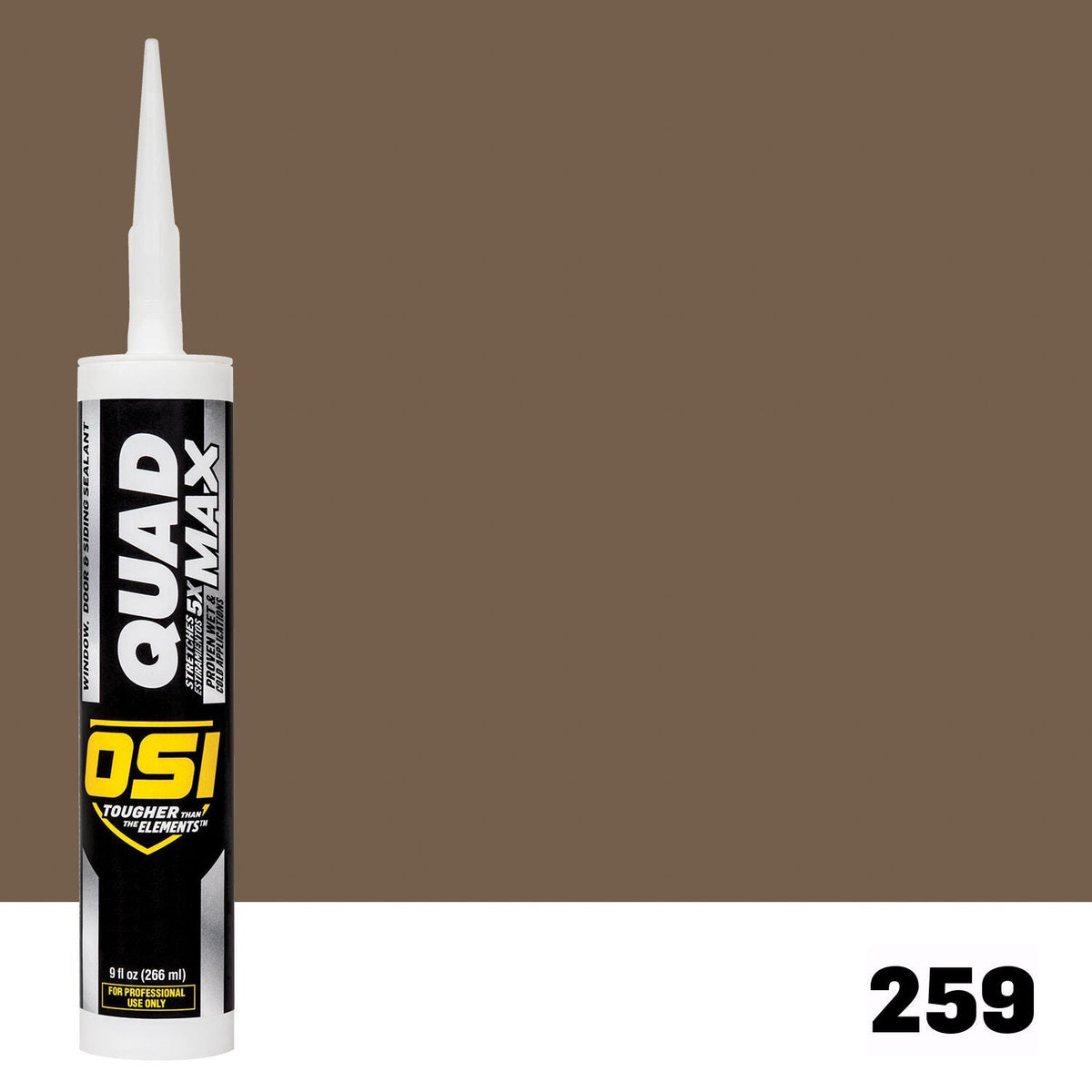 OSI QUAD MAX 259 Paintable Window, Door & Siding SealantFREE CAULK GUN $25Value | IDH# 1868740