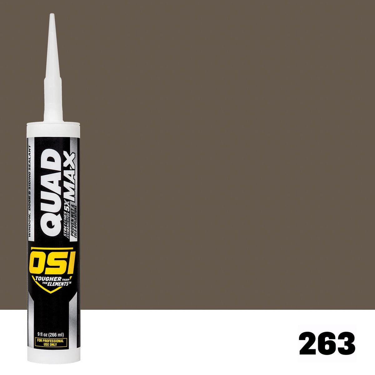OSI QUAD MAX 263 Paintable Window, Door & Siding SealantFREE CAULK GUN $25Value | IDH# 1868773