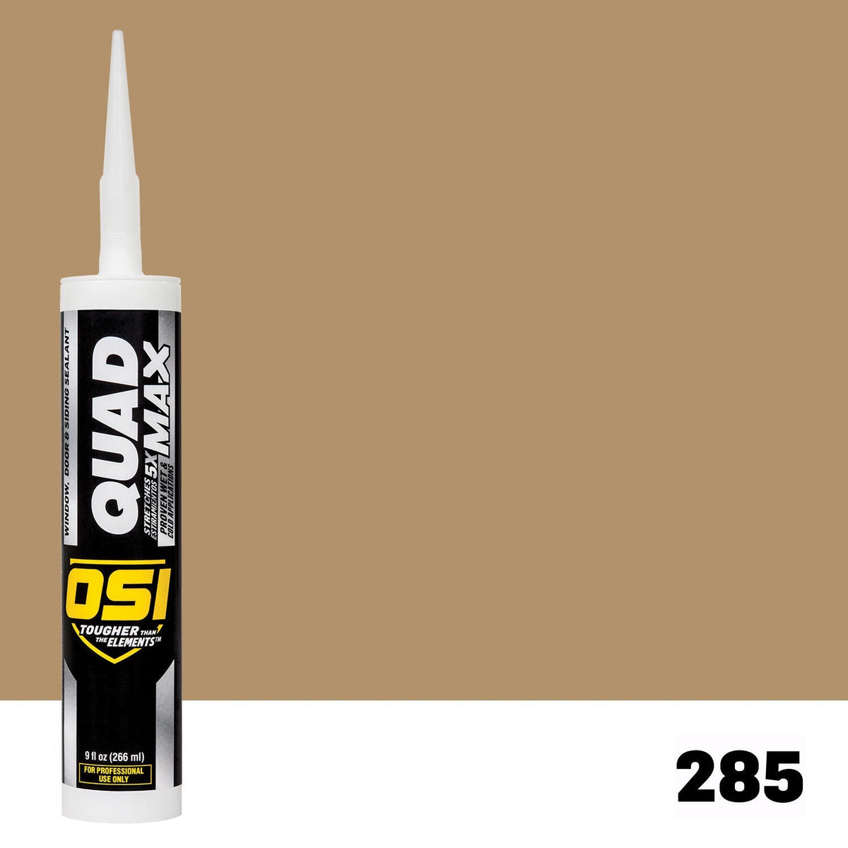 OSI QUAD MAX 285 Paintable Window, Door & Siding SealantFREE CAULK GUN $25Value  | IDH# 1869239