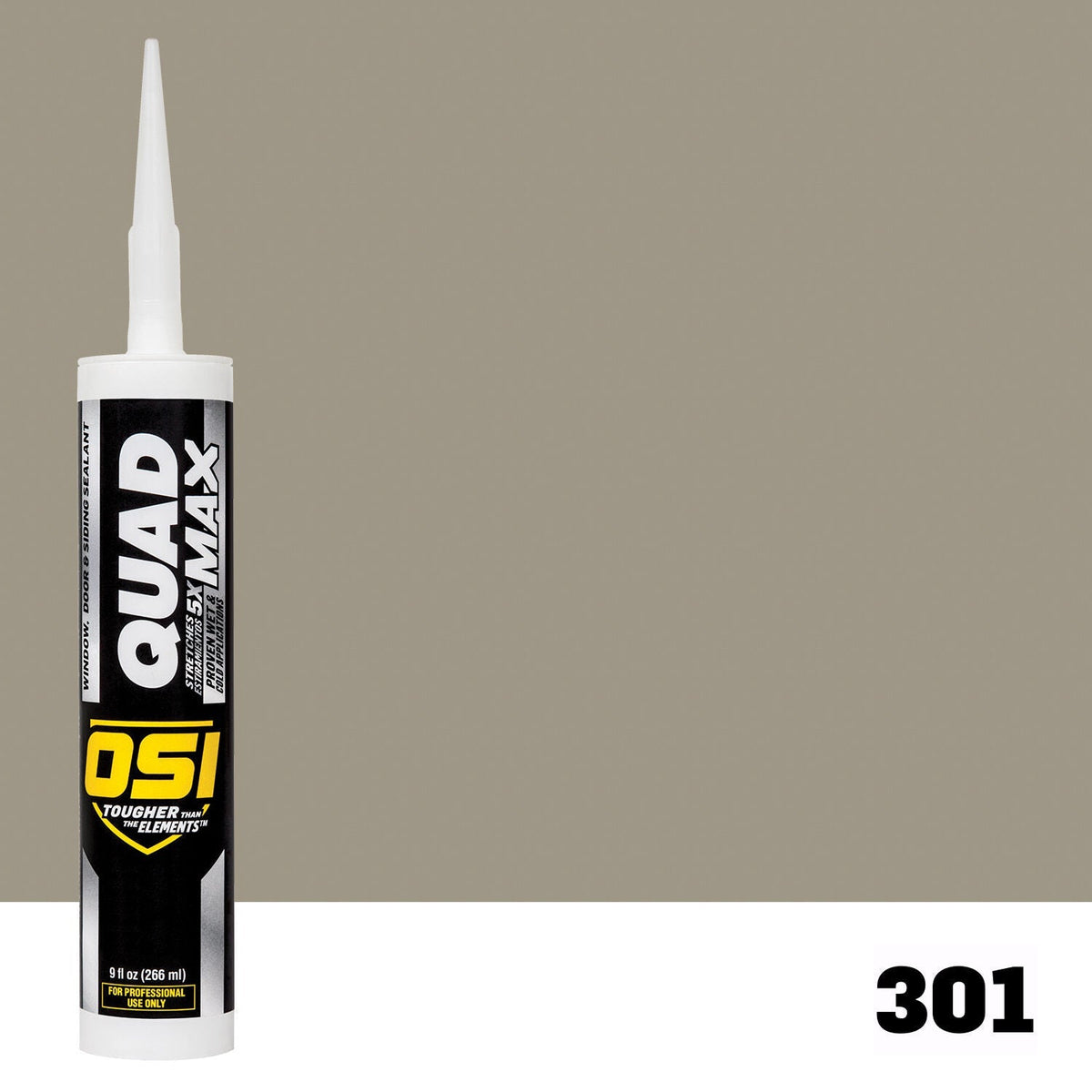 OSI QUAD MAX 301 Paintable Window, Door & Siding SealantFREE CAULK GUN $25Value | IDH# 1869342
