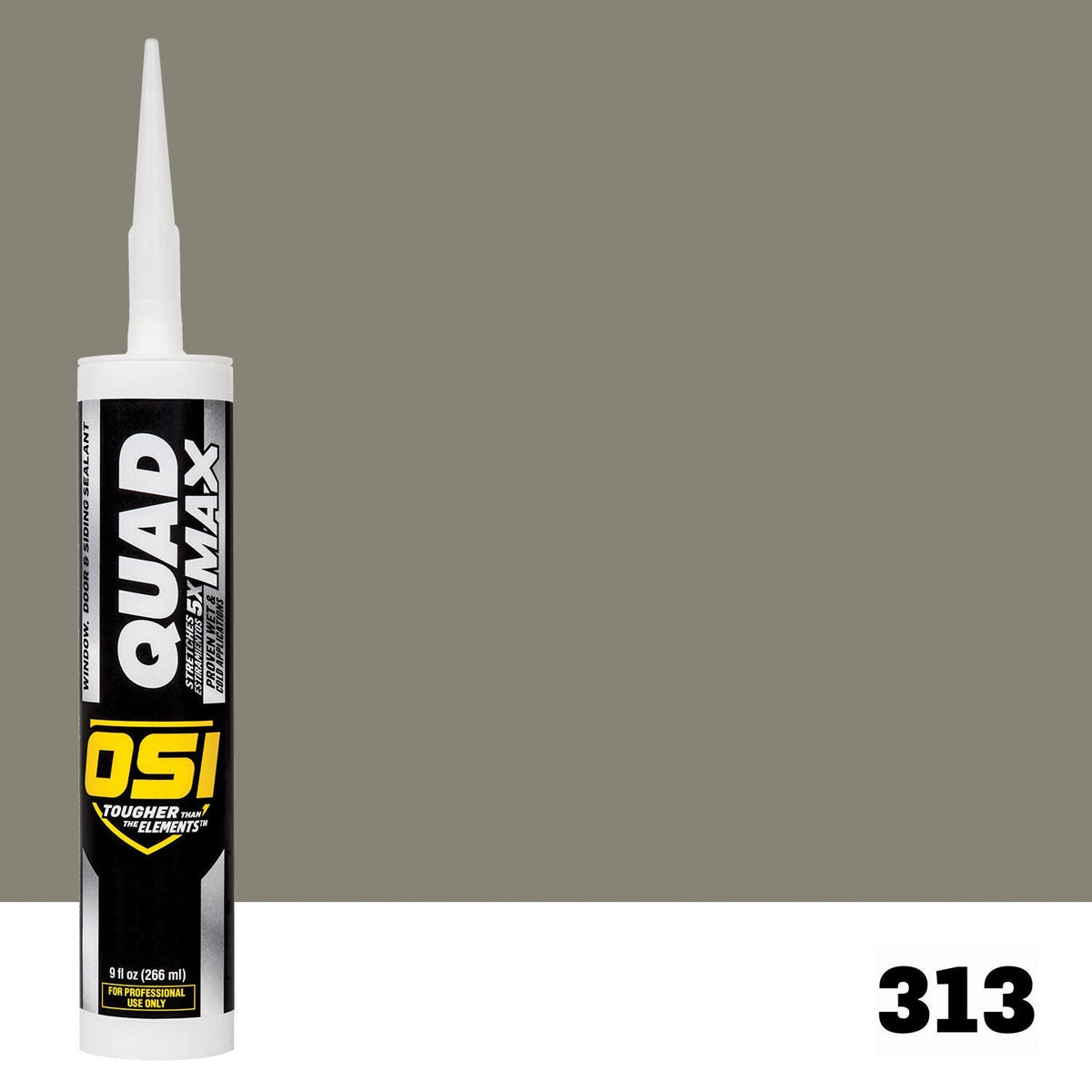 OSI QUAD MAX 313 Paintable Window, Door & Siding SealantFREE CAULK GUN $25Value  | IDH# 1869350