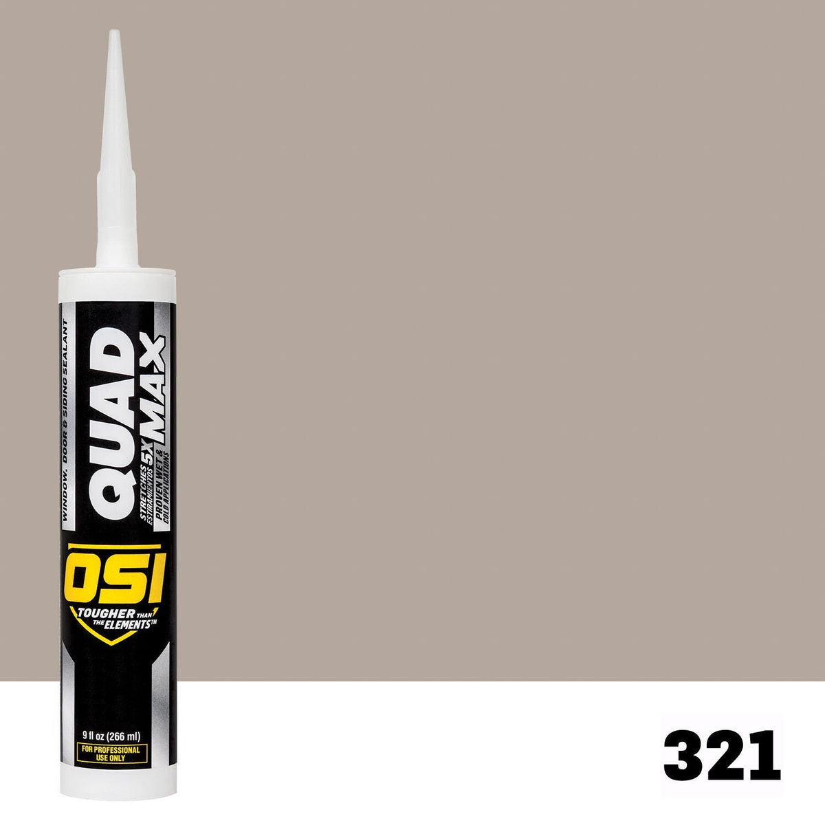 OSI QUAD MAX 321 Paintable Window, Door & Siding SealantFREE CAULK GUN $25Value | IDH# 1869353