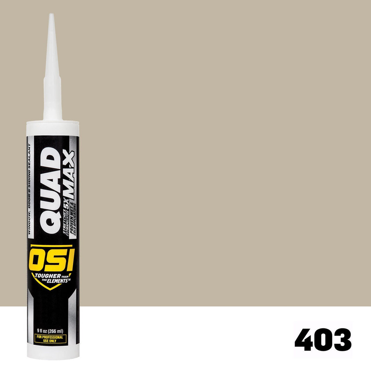 OSI QUAD MAX 403 Paintable Window, Door & Siding SealantFREE CAULK GUN $25Value | IDH# 1869368