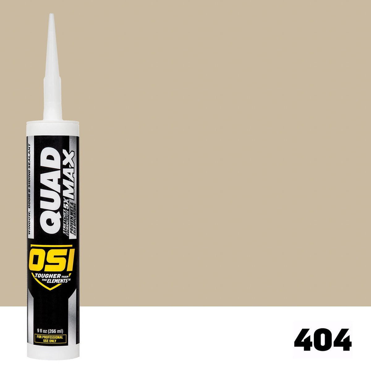 OSI QUAD MAX 404 Paintable Window, Door & Siding SealantFREE CAULK GUN $25Value | IDH# 1869369