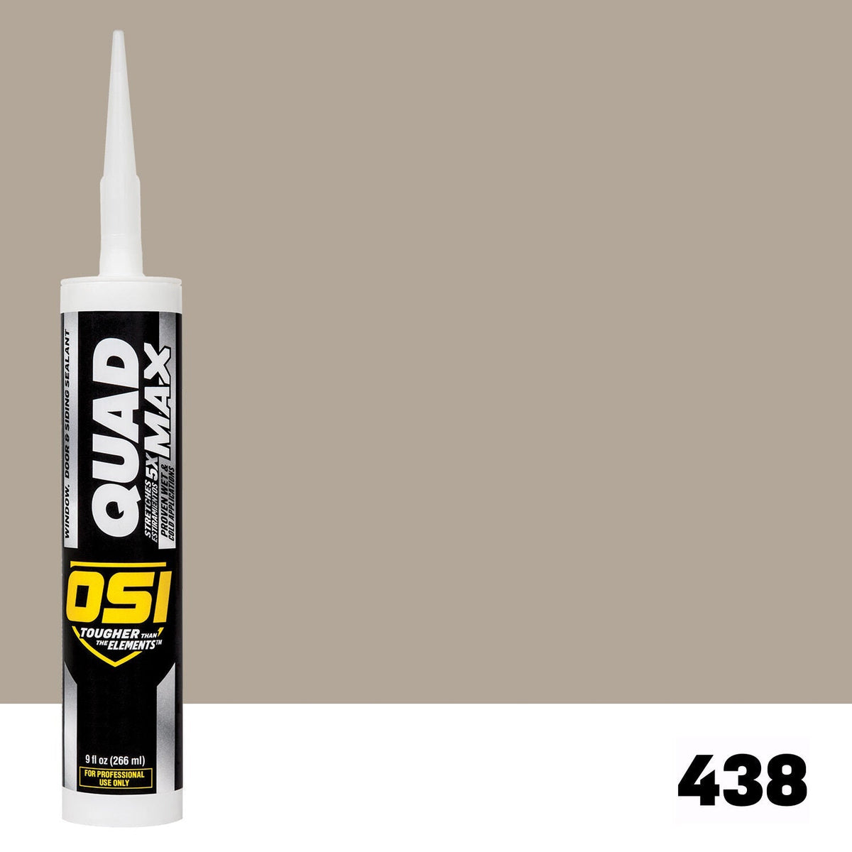 OSI QUAD MAX 438 Paintable Window, Door & Siding SealantFREE CAULK GUN $25Value | IDH# 1869399